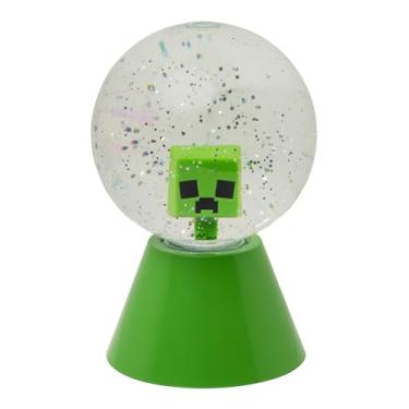Imagem de Paladone Bola de glitter LED Minecraft oficialmente licenciada com globo de neve LED que muda de cor para crianças e adolescentes, itens de fãs de jogos, design compacto