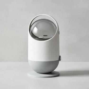 Imagem de Lixeira Anti Odor com Tampa Click para Banheiro Snel Home, Branco, úni