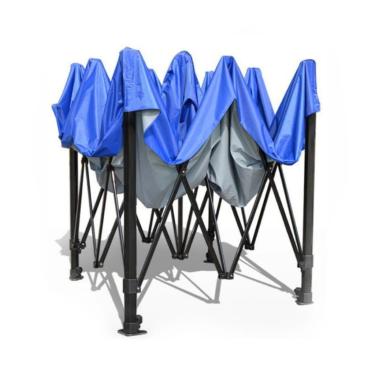 Imagem de Tenda Gazebo Sanfonada Articulada 3x3 - Barraca de Praia Dobrável para Camping, Festas e Eventos