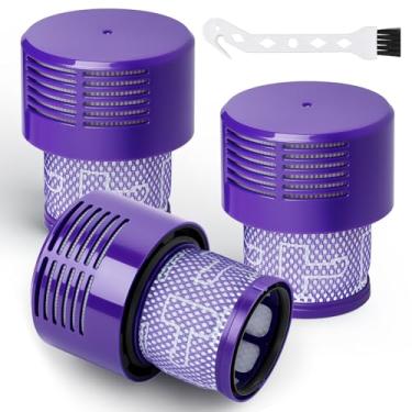 Imagem de Bluevisk Peças de reposição de filtro V10 para aspirador de pó Dyson compatível com Dyson V10, SV12, V10 Animal, V10 Absolute, série V10 Cyclone, V10 Total Clean, Compare com a peça 969082-01