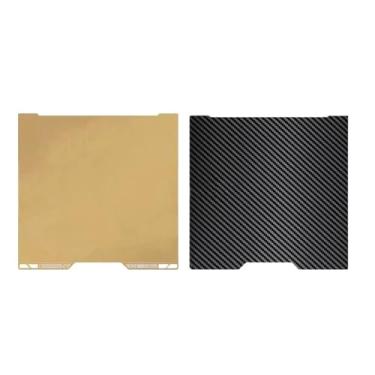 Imagem de Mesa de impressão dupla face lisa de 350x320mm - Base em PEI compatível com acessórios e peças de reposição para impressora 3D Bambu Lab H2D(PEI and PET)