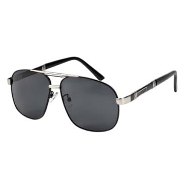 Imagem de HCHES Óculos de Sol Polarizados Masculinos e Femininos, Armação para Carro, Condução, Pesca, Moda Luxo Vintage Masculino (4)