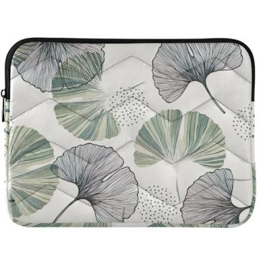 Imagem de Capa acolchoada para laptop Gingko Leaf para MacBook Pro 14 polegadas, acessórios de computador, capas universais de 13 a 14 polegadas