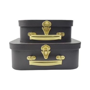 Imagem de Maleta De Armazenamento De Joias Multifuncional Empilhável 2 Peças Cai