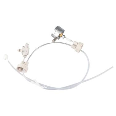 Imagem de Cuofyunl 1 conjunto branco diy aquário plantado tanque de co2 pro tubo válvula medidor kit tampa garrafa