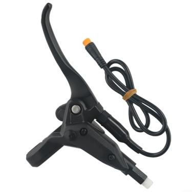 Imagem de Par de alavanca de freio hidráulico Ebikes - Liga de alumínio durável com ferramentas essenciais de instalação (compatível com guidão de 22 mm) (012)