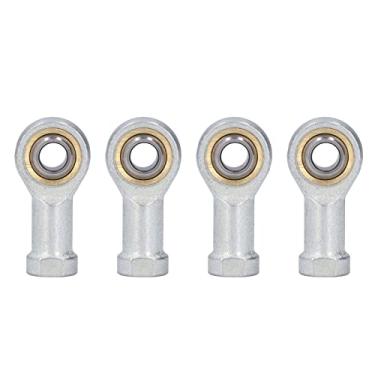 Imagem de 4 peças SI10T K terminais de haste rolamento métrico rosca fêmea mão direita rolamento de junta esférica dentro do diâmetro rolamento da extremidade da haste auto lubrificante, junta de conector de rosca fêmea