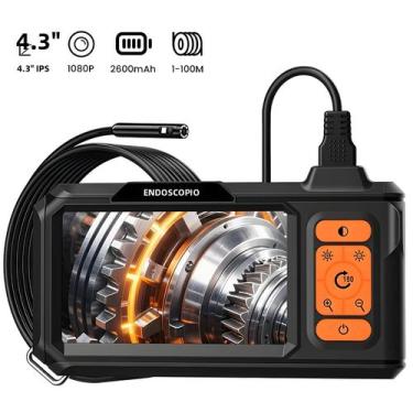 Imagem de Câmera Endoscópica Industrial À Prova d'Água Com Tela De 4.3 Polegadas