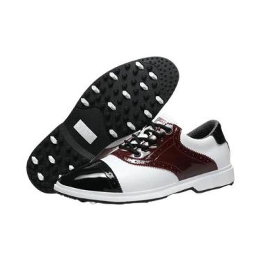 Imagem de Sapatos De Golfe Masculinos Leves, Impermeáveis E Antiderrapantes, Con