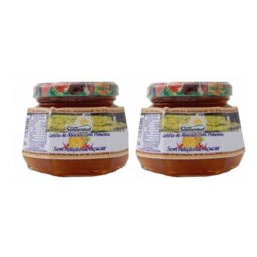 Imagem de Kit com 2 Potes de Geleia Diet De Abacaxi Com Pimenta 270g Fazenda Son
