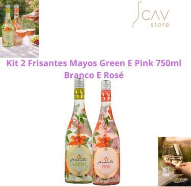Imagem de Kit 2 Frisantes Mayos Green e Pink 750ml Branco e Rosé Leves, Refresca
