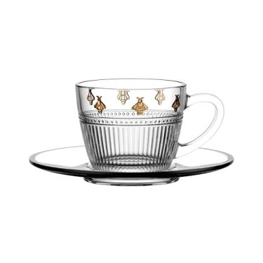 Imagem de Jogo de 4 Xícaras de Chá - Pintados a Mão - Pequenos Voadores - Cristal Ecológico - 180 ml - L Hermitage