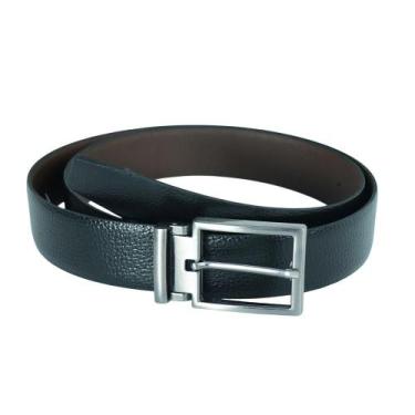 Imagem de Cinto Masculino Dupla Face em Couro - BAUARTE, 90