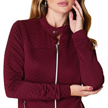Imagem de Jaqueta Feminina Bomber Blusa Frio Manga Longa Zíper Lateral-Feminino