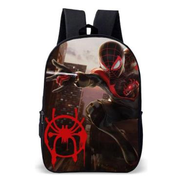 Imagem de Mochila Infantil Escolar Simples Novidade Tema Aranha Super Lançamento