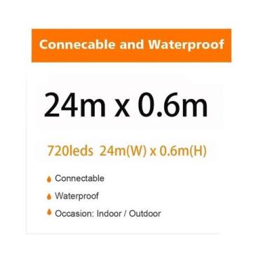 Imagem de Luzes De Natal LED Em Cordão De 40m Para Exterior, Guirlanda De Luzes 