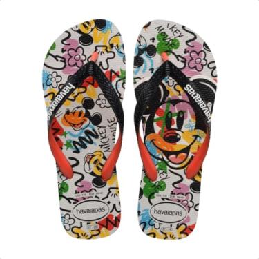 Imagem de Chinelo Havaianas Disney Stylish Cor:Bege-Palha;Tamanho:39/40