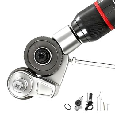 Imagem de Acessório de broca de metal, cortador de chapa de metal resistente para furadeira elétrica, ferramenta de corte duplo para corte rápido de painéis de ferro, aço, alumínio, cobre e plástico