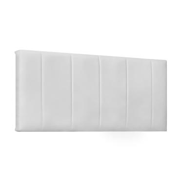 Imagem de Cabeceira Painel Arizona Para Cama Box King 195 cm Corino Branco - D'Rossi