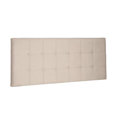 Imagem de Cabeceira Painel Verona Para Cama Box King 195 cm Suede Bege - D'Rossi