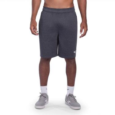 Imagem de Bermuda Mizuno Moletom Masculina, Azul, EG