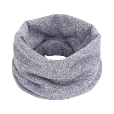 Imagem de Cachecol De Inverno Em Cashmere Unissex Para Crianças, Tricotado E Elá