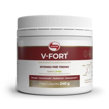 Imagem de Pré Treino V-Fort (240g) Vitafor, Frutas Vermelhas