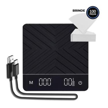 Imagem de Balança Digital  Profissional de Cozinha Alta Precisão Recarregável Es