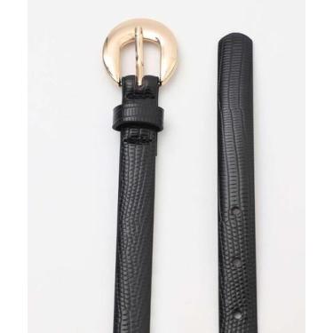 Imagem de Cinto Feminino Fivela Textura Marisa Preto-82097, Preto, G