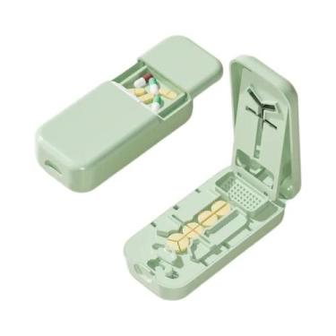 Imagem de Cortador De Comprimidos Portátil Versátil Com Caixa De Armazenamento, 