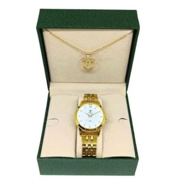 Imagem de Relógio Feminino Tuguir Analógico 2136 Dourado-Feminino