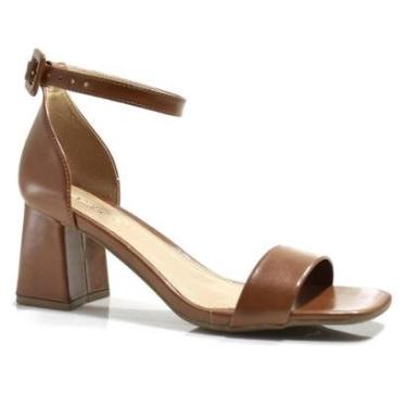 Imagem de Sandália de Salto Bloco Feminina Cazzualen 40742-Feminino