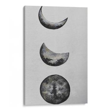 Imagem de Quadro Fases da Lua em Desenho Minimalista - Mioquadros, 120x80 cm, Bo