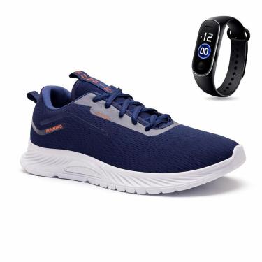 Imagem de Tênis Fittênis Masculino Esportivo Para Treino Academia Confortável Lançamento + Relogio-Masculino