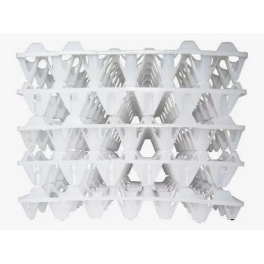 Imagem de Kit 5 Porta Ovo Cartela Plástica P/30 ovos Bandeja Higiênica