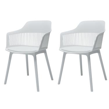 Imagem de Kit 2 Cadeiras Marcela Branca Sala Cozinha Jantar
