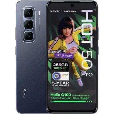 Imagem de Smartphone Infinix HOT 50 Pro NFC Dual SIM de 256GB 16GB RAM  Sleek Bl