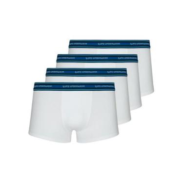 Imagem de Kit com 4 Cuecas Sunga Lupo 460-003, Branco, M