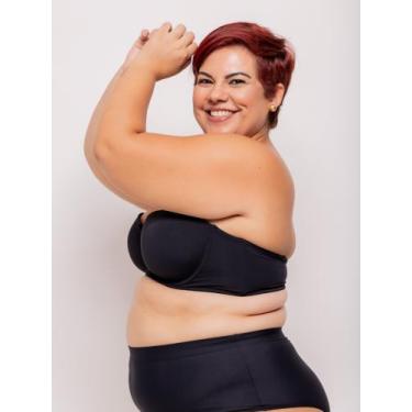 Imagem de Sutiã Sustentação sem alça Plus Size - Qtal Lingerie, Preto, 50