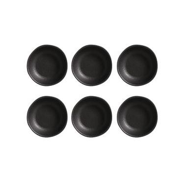 Imagem de Conjunto de Ramequim Porto Brasil Orgânico Matte com 6 Peças 70 ml - Preto