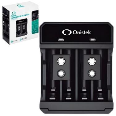 Imagem de Carregador de Pilhas e Baterias AA e AAA Indicador LED CP604 - Onistek