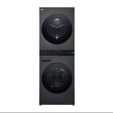 Imagem de Lavadora e secadora lg washtower 14kg com ia em aço inox black 127v wk