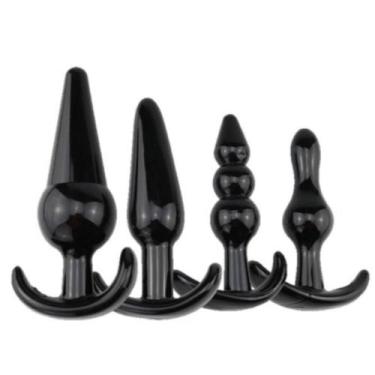 Imagem de Kit Plug Anal em Silicone 4 un Dilatador Conforto - Meame