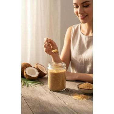 Imagem de 2x Açúcar de Coco Natural 350g: Doce Saudável Baixo IG - Congratulatio