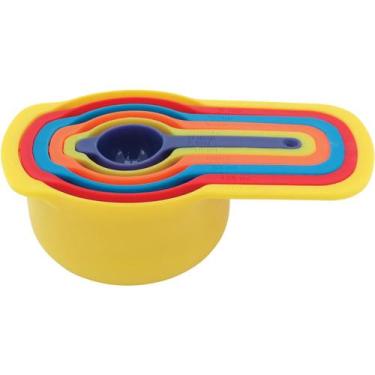 Imagem de Medidores Mino Home&Co 16x9x6cm Plástico Color 6pçs para Cozinha Armaz
