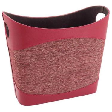 Imagem de Revisteiro Mercurio Home&Co 34x40x20cm Sintético Vermelho Organizador 