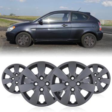 Imagem de Tampas de Roda WOLFSTORM 36 cm Hyundai Accent 20082011 Preto Fosco
