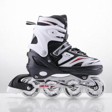 Imagem de Patins Inline Roller Semi Profissional Base Alumínio Abec 7 - Long Fen