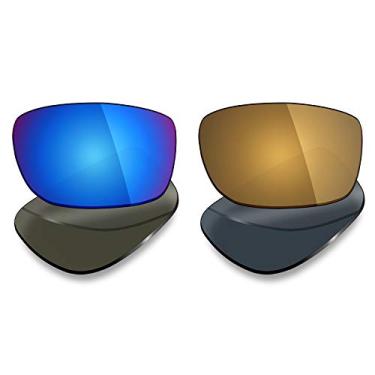 Imagem de 2 pares de lentes polarizadas de substituição da Mryok para óculos de sol Oakley Splinter – Opções