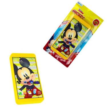 Imagem de Celular De Brinquedo Smartphone Disney Mickey Frozen Com Som - Etitoys